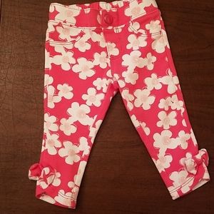 Gymboree floral jeggings 6-12month